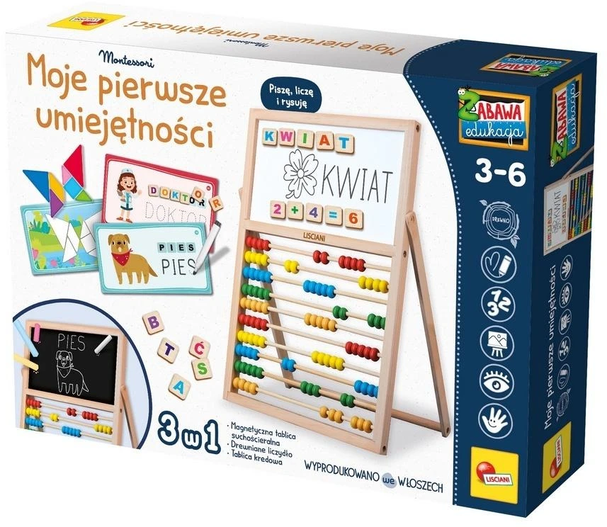 Lisciani Edukacinis Montessori rinkinys skaitymui ir skaičiavimui