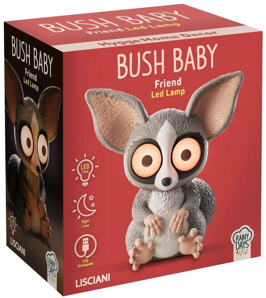 Lisciani Lempa Galago-Bush Baby su šviečiančiomis akimis