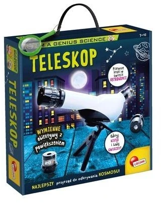 Lisciani Mokslinis teleskopas vaikams su keičiamais objektyvais