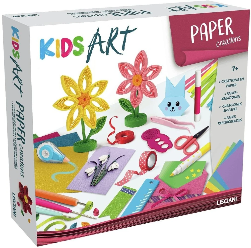 Lisciani Rankdarbių rinkinys quillingui kids art spalvotas