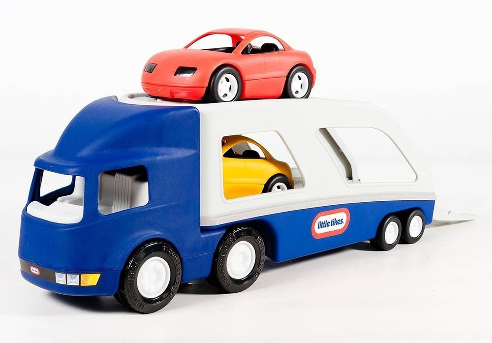 Little Tikes Didelis automobilinis sunkvežimis su priekaba + du automobiliai