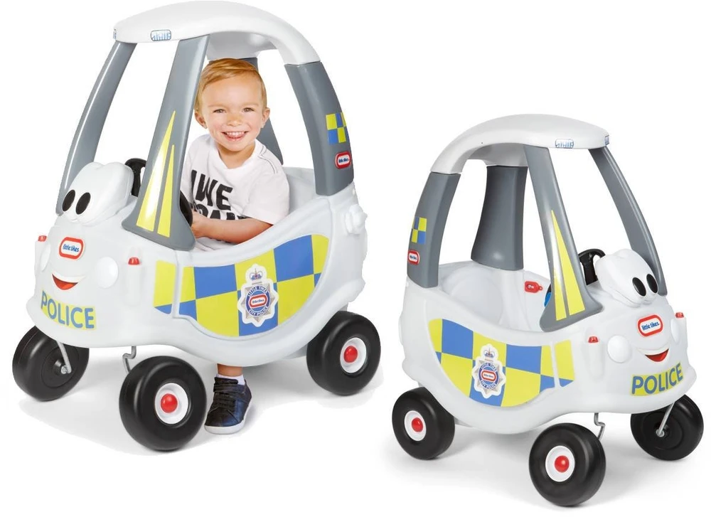 Paspiriama mašinėlė Little Tikes Cozy Coupe Policija (173790E3), balta