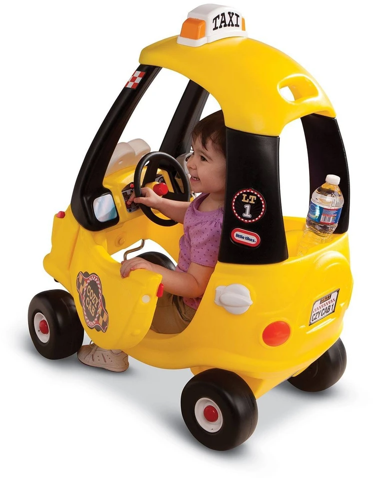 Paspiriama mašinėlė Little Tikes Taxi, geltona