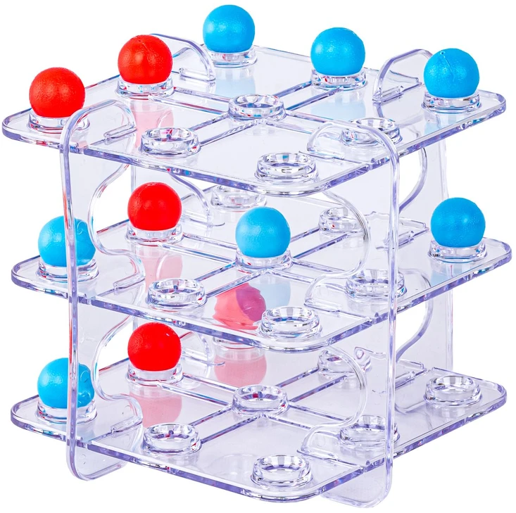 Loginis 3D žaidimas Tic Tac Toe trijų eilių