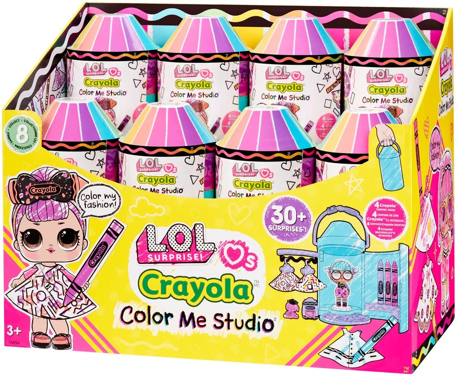 MGA L.O.L. siurprizas dievina CRAYOLA – „Color Me Studio“