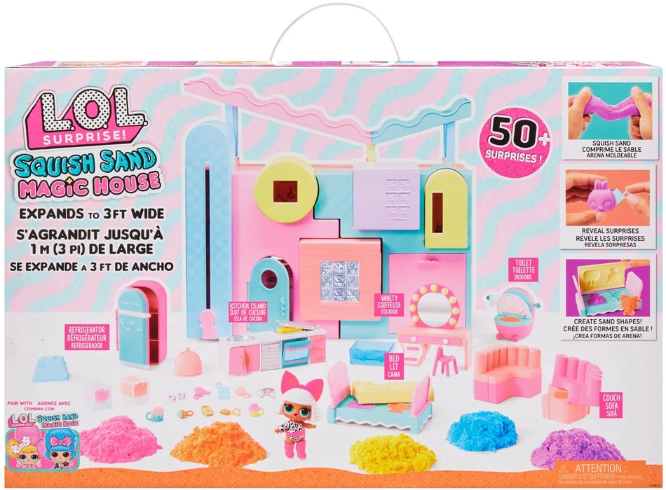 MGA LOL SURPRISE NAMELIS SQUISH SAND MAGIC SU LĖLYTE DIVA