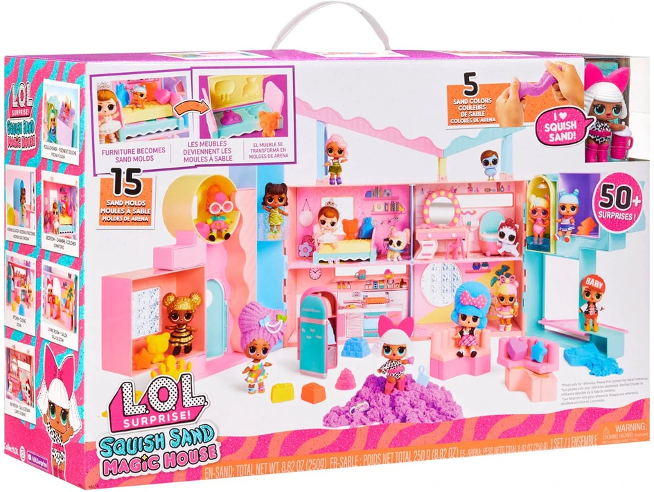 MGA LOL SURPRISE NAMELIS SQUISH SAND MAGIC SU LĖLYTE DIVA