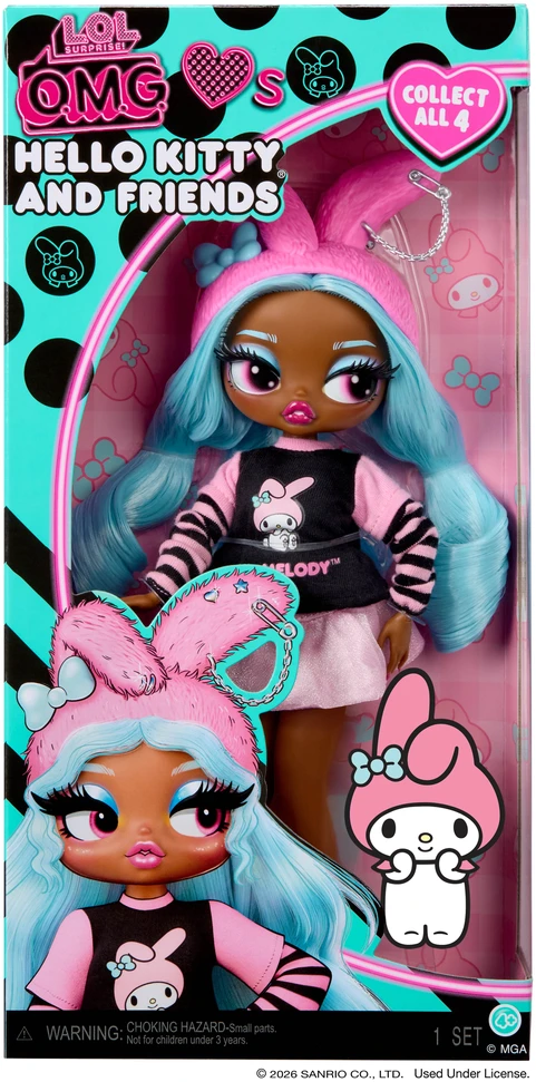 MGA L.O.L Surprise O.M.G mados lėlė My Melody Hello Kitty ir draugai 249887-EUC