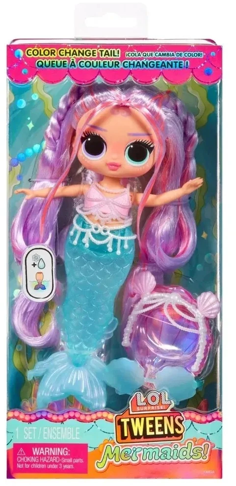 MGA L.O.L Surprise L.O.L. Undinėlė lėlė Lana Marine 510444-EUC