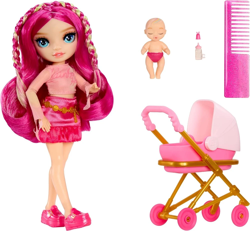 MGA Rainbow High lėlė mergaitėms Stella Monroe Bestie Babysitters 248484-EUC