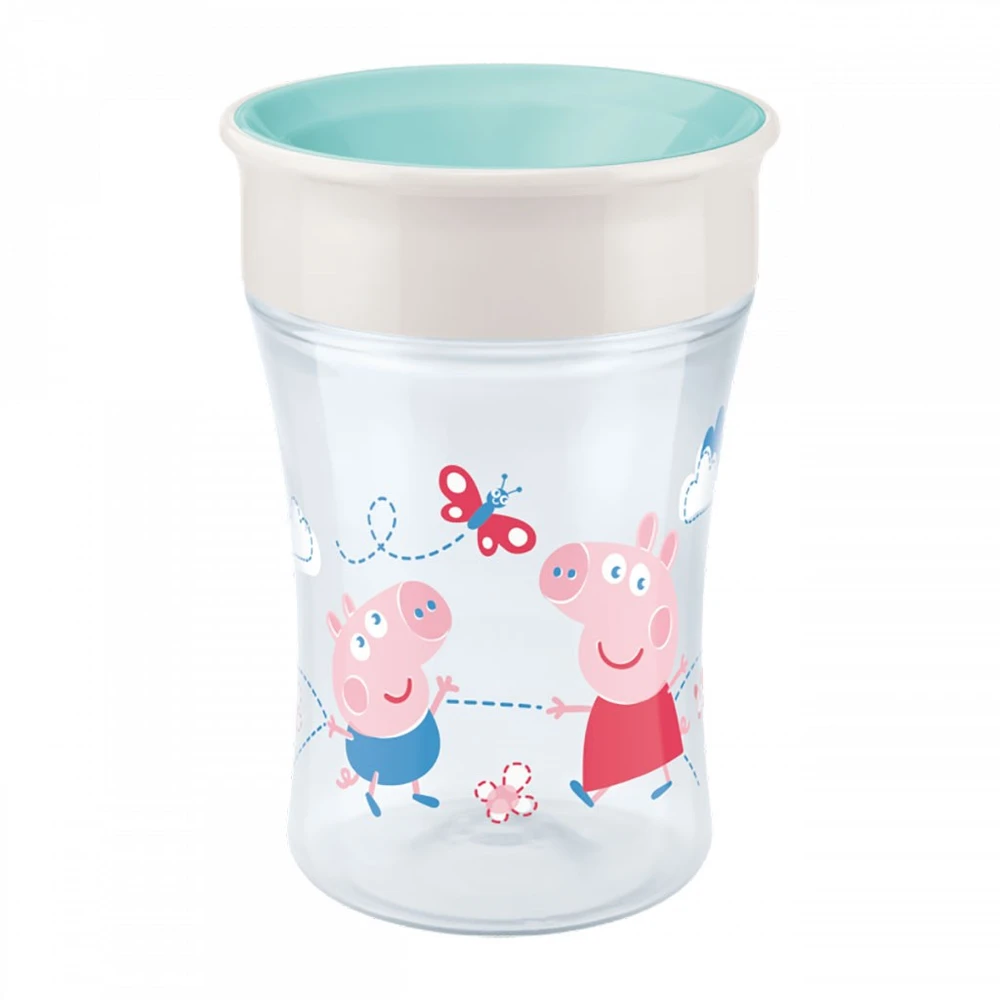 NUK 255009 MAGIC PEPPA puodelis 230 ml