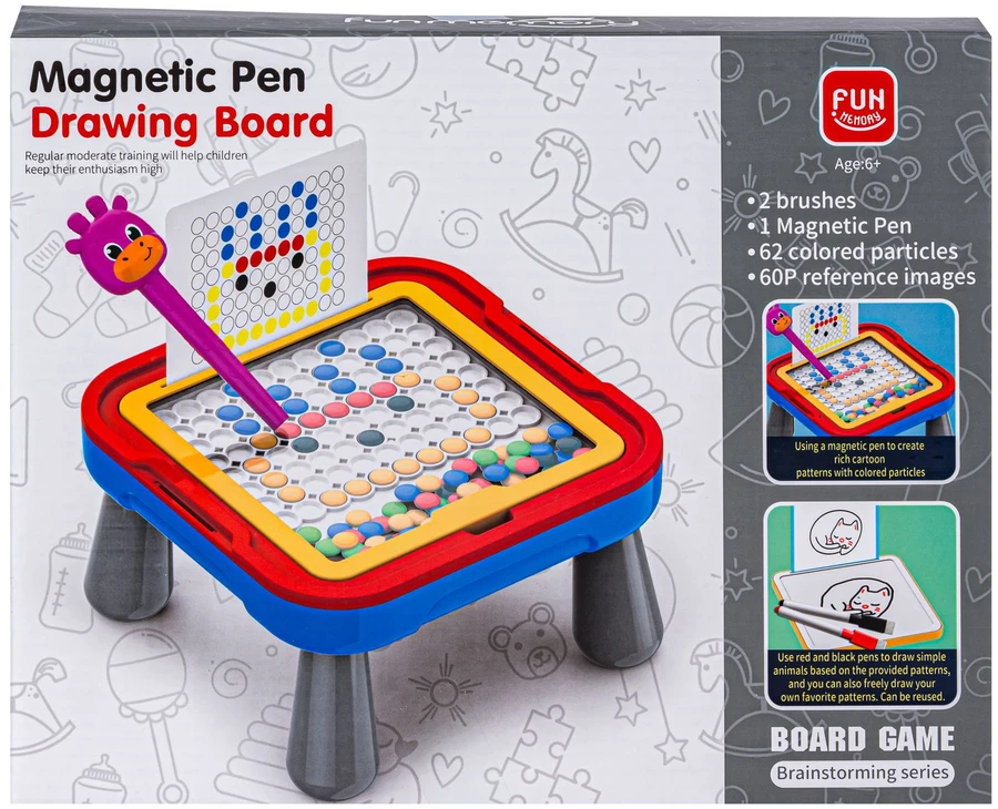 Magnetinė edukacinė lenta 2in1 su rašikliu
