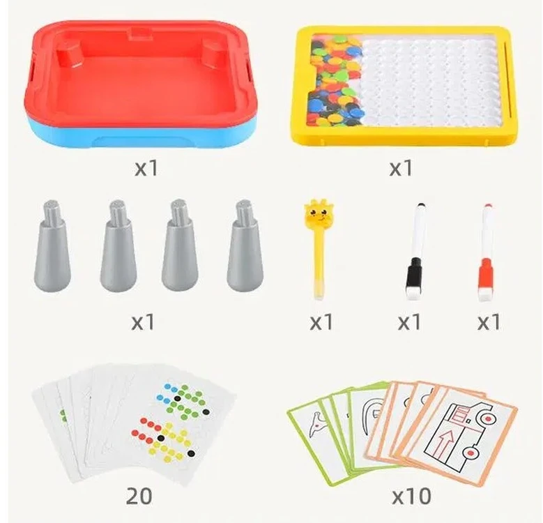 Magnetinė edukacinė lenta 2in1 su rašikliu