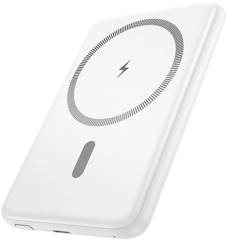 Išorinė baterija, suderinama su „MagSafe Hoco 5000 mAh QC PD 2A 20W“, itin plona, J140A, balta