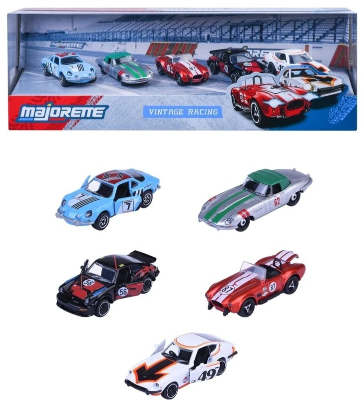 „Majorette“ – 5 dalių „Vintage Racing“ dovanų rinkinys (8502005001)