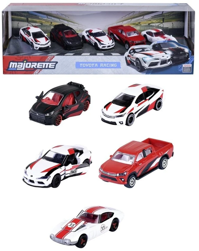 Majorette Žaisliniai Toyota lenktyniniai automobiliai 5 vnt