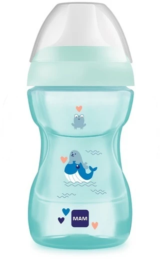 Mam Akcesoria Mam Priedai Gertuvė vaikams MAM Fun to drink 270 ml mėlyna