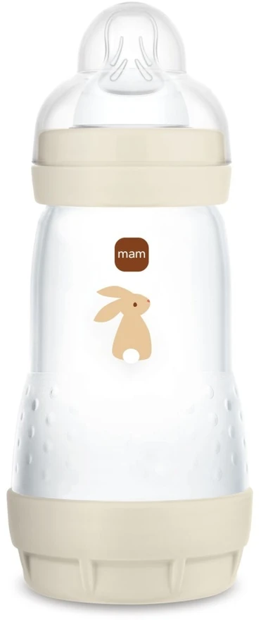 Mam Akcesoria 5946 PERFECT START ANTIKOLIKINIS BUTELIUKAS 260ML GROUNDED IN NATURE BEIGE