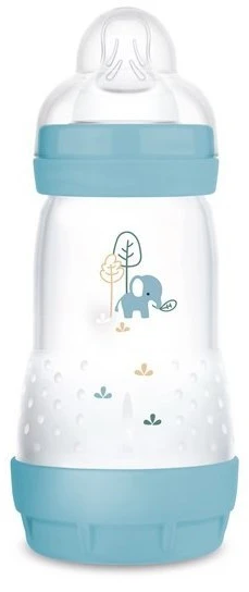 Mam Akcesoria MAM 851155 Perfect Start Planet Love buteliukas nuo dieglių 260ml berniukas