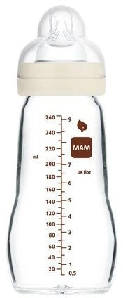 Mam Akcesoria 1261 STIKLINIS BUTELIS 260ML FEEL GOOD FOREST UNIXES