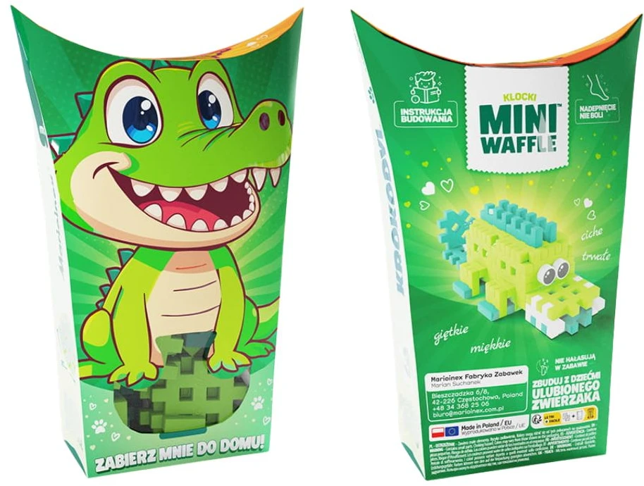 Marioinex Mini Waffle Pocket Pets Šikšnosparnis – kūrybinės kaladėlės vaikams ZA6662