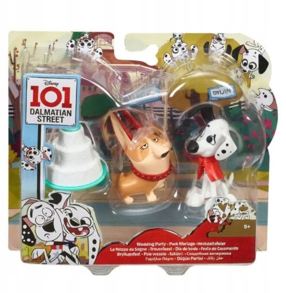 Mattel 101 dalmatinų vestuvių šventės figūrėlių rinkinys 8 cm