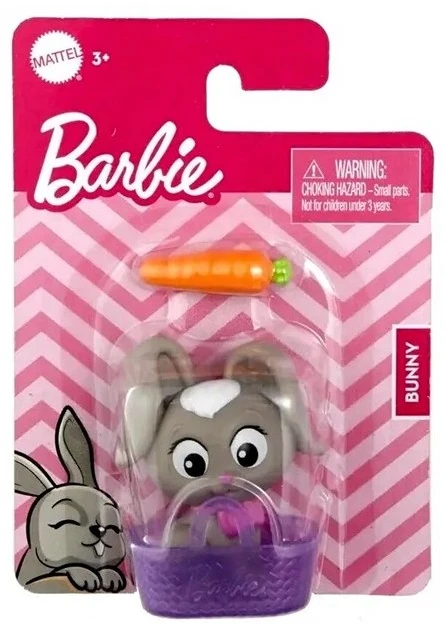 Mattel Barbie mini figūrėlė triušis krepšelyje Bunny