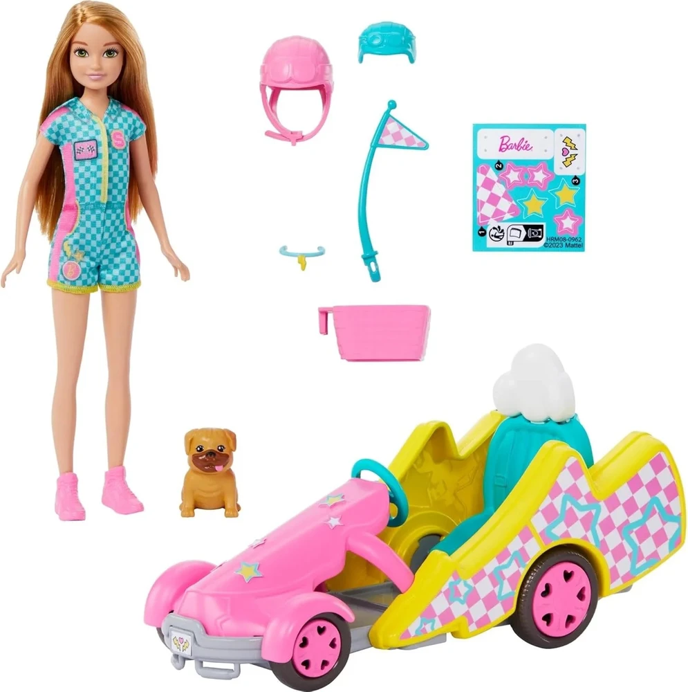 Mattel Barbie Stacie paspiriamas vežimėlis HRM08