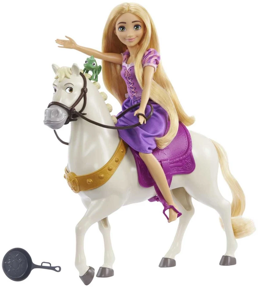DISNEY PRINCESS Lėlės Auksaplaukės ir žirgo rinkinys
