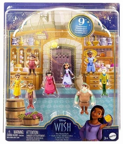 Mattel Disney Wish The Teens figūrėlių rinkinys 9 vnt. 5 cm