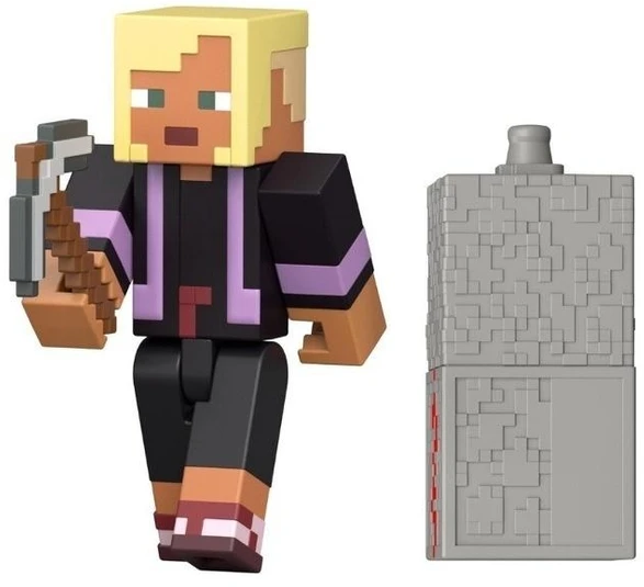 Mattel Minecraft - Biome Builds 8 cm figūrėlė - Raudonojo akmens įkrautas Kai (JJR86-JL10)