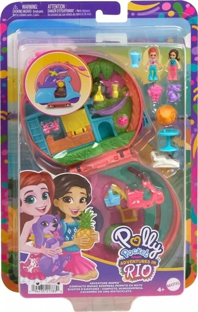 Mattel Figūrėlės Polly Pocket nuotykiai Rio HWN98 su aksesuarais