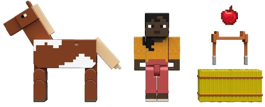 Mattel Figūrėlių rinkinys Minecraft 2 vnt su priedais JCN57