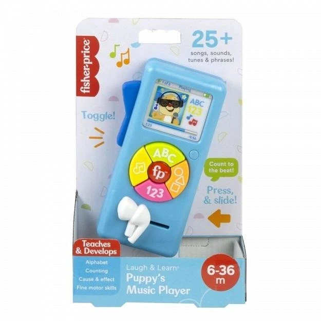 Mattel Interaktyvus muzikinis Fisher Price grotuvas 123