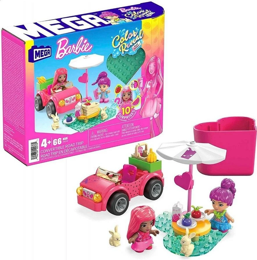 Mattel Kaladėlės Barbie kabrioletas linksmai kelionei