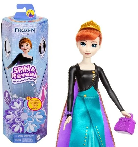 Lelė Mattel „Disney Frozen Spin & Reveal“ Anos siurprizų rinkinys