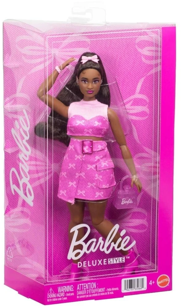 Mattel BARBIE DELUXE FASHIONISTAS tamsiaplaukė lėlė
