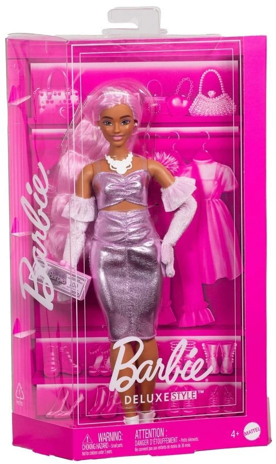 Mattel BARBIE DELUXE FASHIONISTAS lėlė rožiniais plaukais (HYV25)