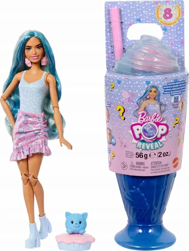 Mattel BARBIE POP REVEAL rinkinys – Mėlyna Hair, Sweet Tears serija (JFY61)