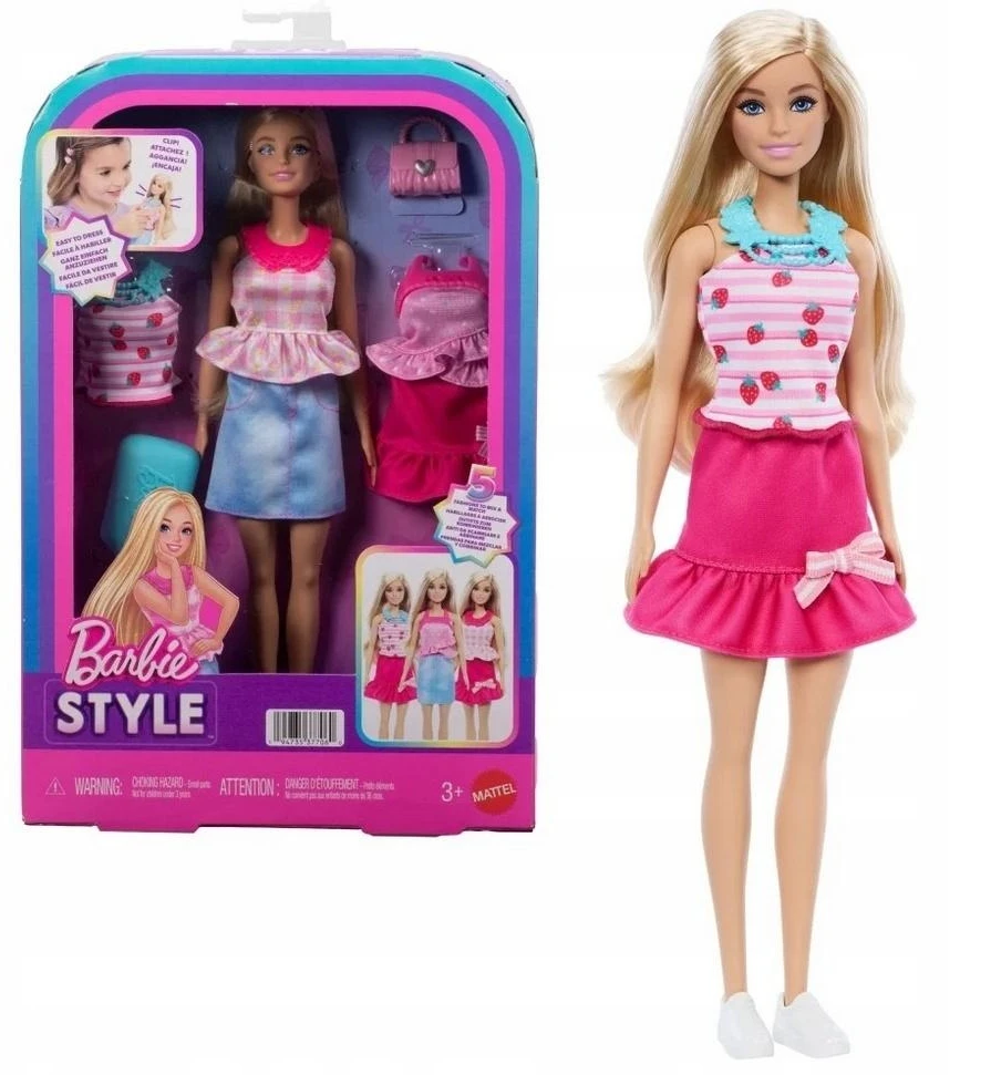 Mattel Lėlė Barbie su drabužių rinkiniu