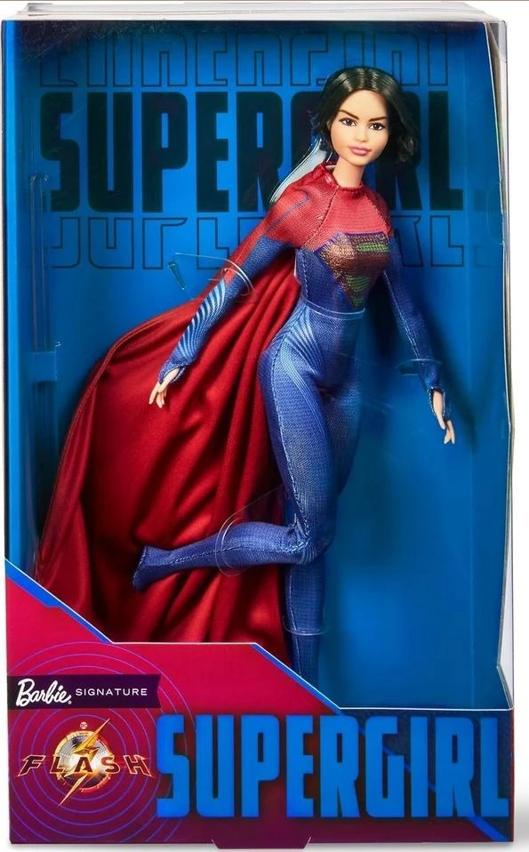 Mattel Lėlė Barbie Supergirl raudonai mėlyname kostiume