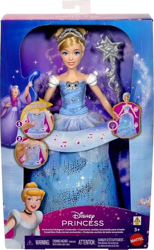 Mattel DISNEY PRINCESS lėlė Pelenė (su garsais ir šviesomis) (JBF94)