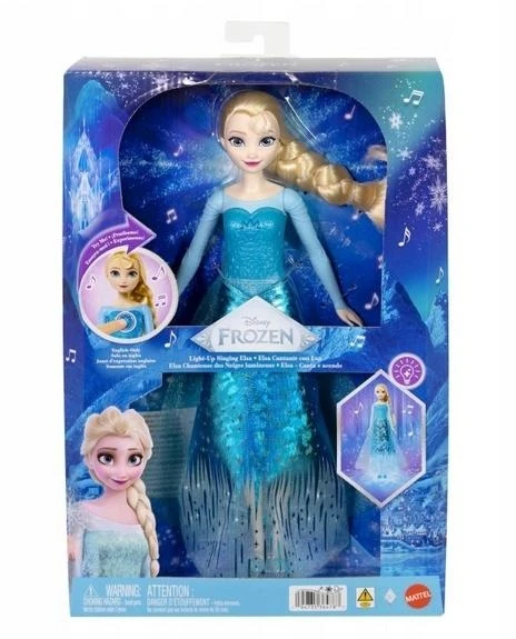 Mattel Lėlė Elsa iš Disney Frozen su šviesomis