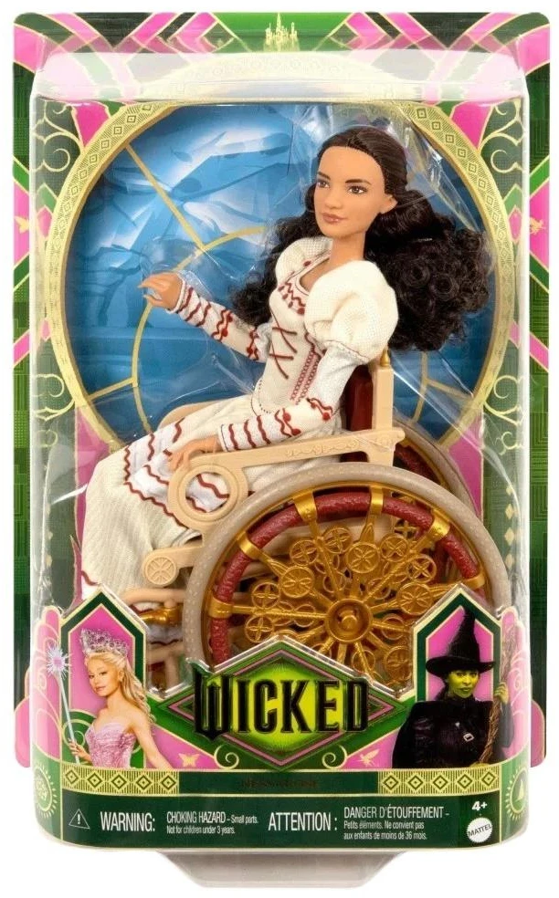 Mattel Lėlė Nessarose su invalido vežimėliu Wicked