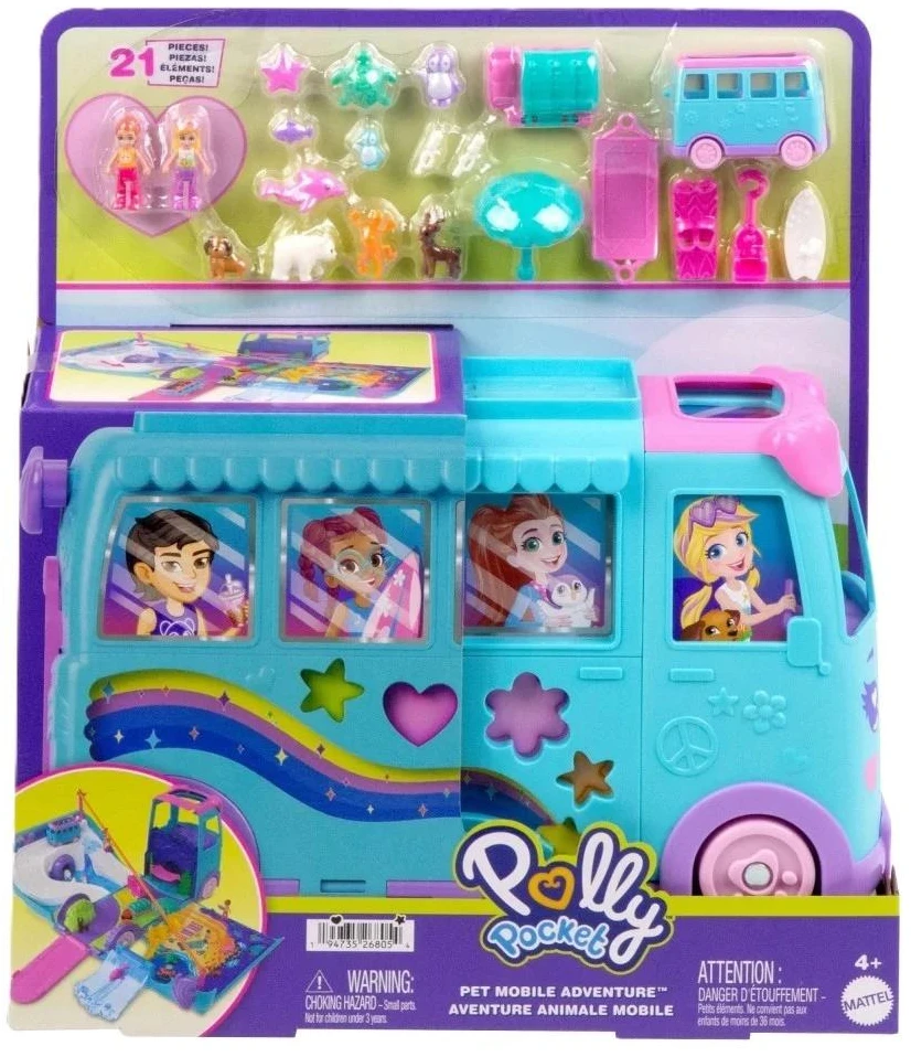 Pet Mobile Adventure žaidimų rinkinys JCC22 Polly Pocket