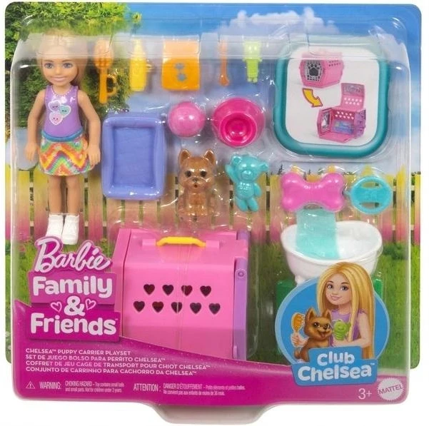 Mattel Lėlės Barbie Chelsea transporteris šuniukui su priedais