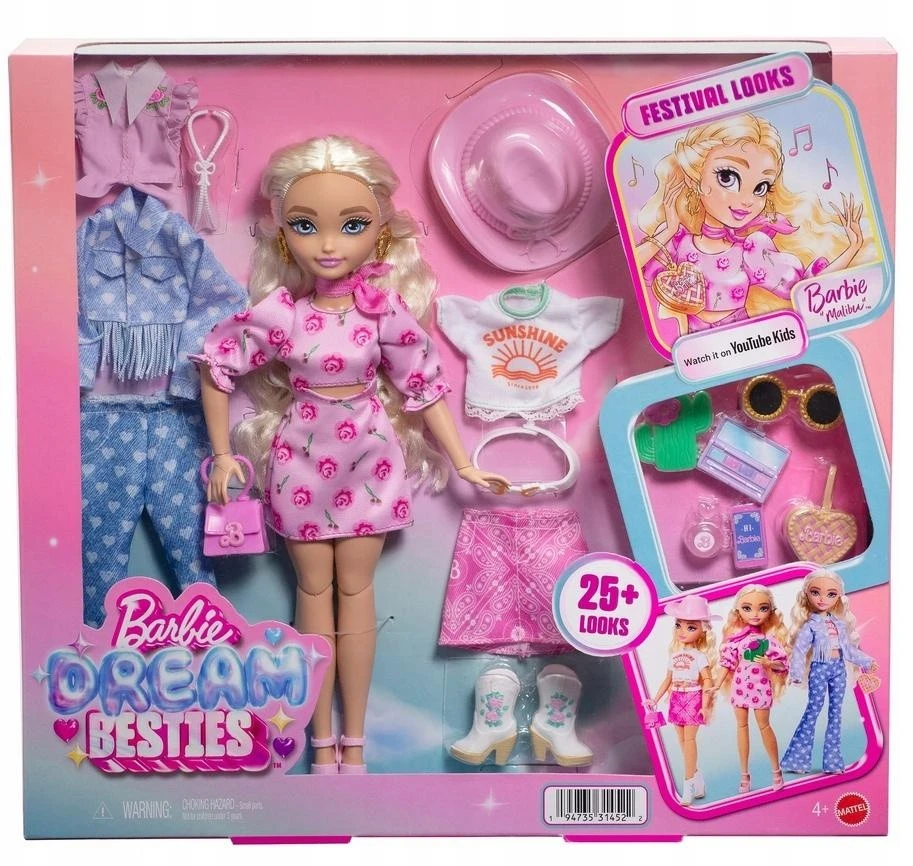 Mattel Barbie Dream Besties Festival rinkinys JGH87