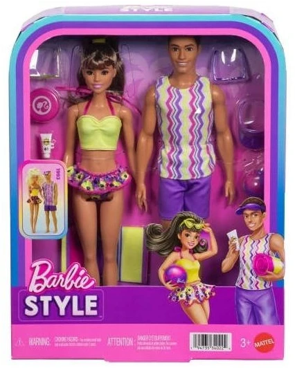 Mattel Lėlės Barbie ir Ken paplūdimyje su aksesuarais