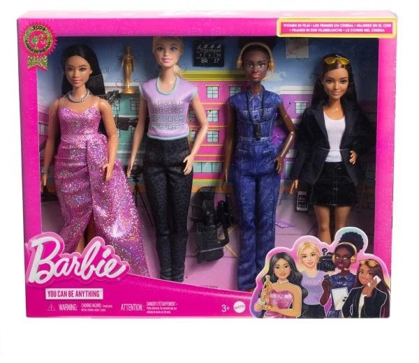 Mattel Barbie Barbė - Karjeros moterys filme rinkinys, 4 lėlės (HRG54)