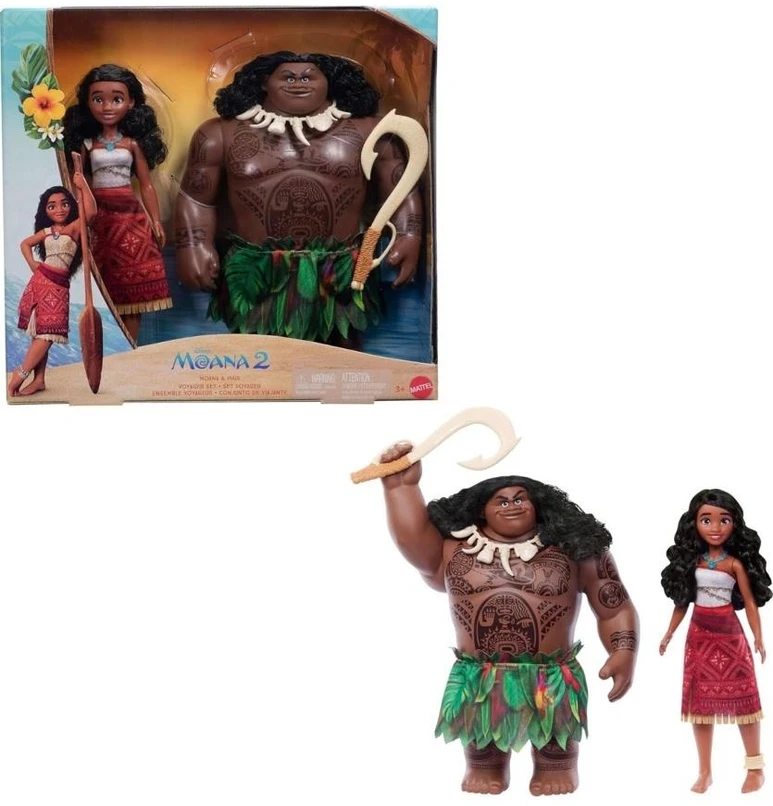 Mattel Lėlės Disney Vaiana ir Maui su aksesuarais